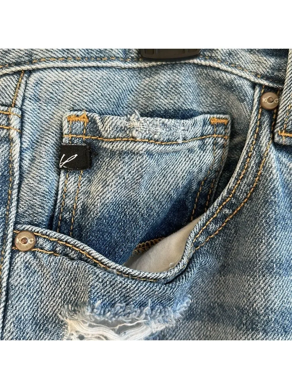 KanCan Light Blue Estilo Jeans Distressed Size 13/30 but inseam measures 28” - Picture 8 of 16